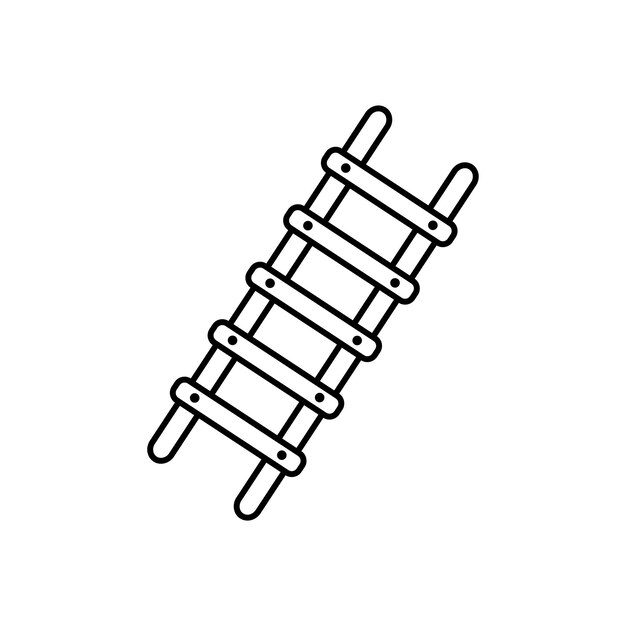 Vettore disegno semplice del vettore di icona della scala