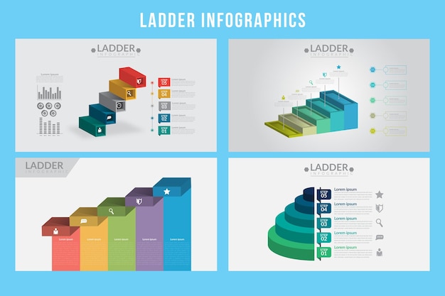 Ladder infographics