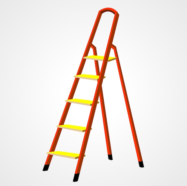 Ladder isolated vector illustration