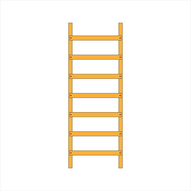 ladder vectorontwerp geïsoleerd op een witte achtergrond
