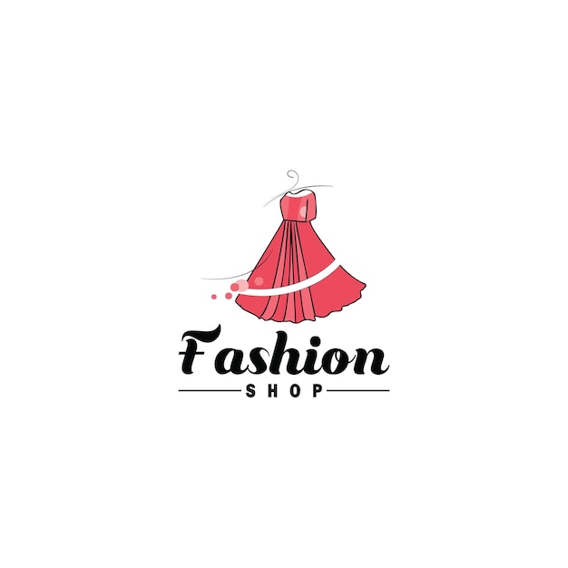 Premium Vector | Ladies fashion shop logo design vector illustration