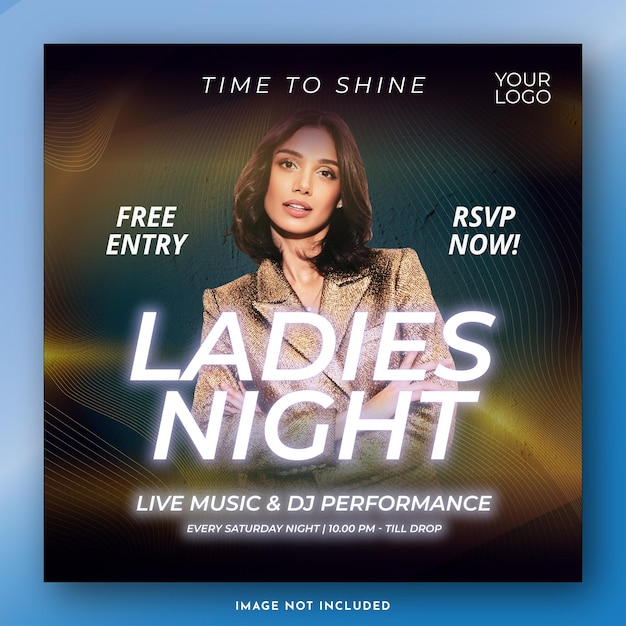 Ladies Night Flyer Design