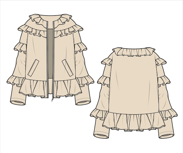 Girls Peasant Dress Vector Fashion Flat Sketches / Kids Fashion Technical  Illustration Template / Seersucker Detail - Etsy