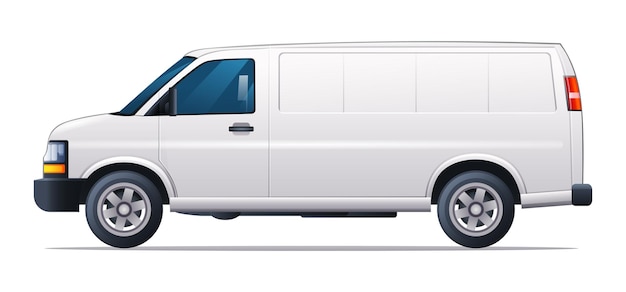 Lading van vectorillustratie Van auto zijaanzicht geïsoleerd op witte achtergrond