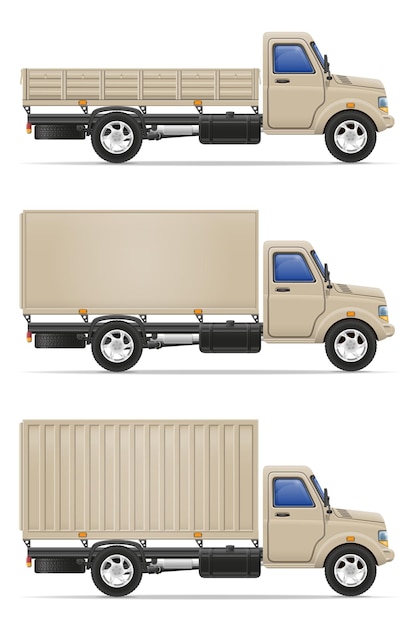 Ladingsvrachtwagen voor vervoer van goederen vectorillustratie