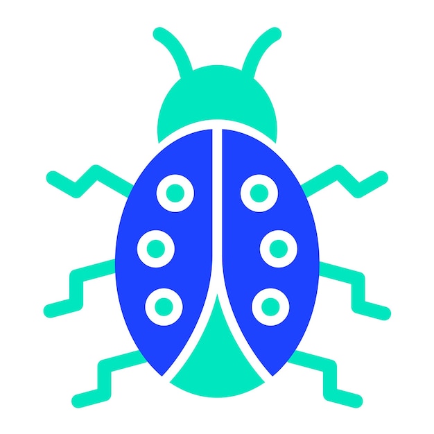 Иллюстрация дизайна иконы Lady bug Vector