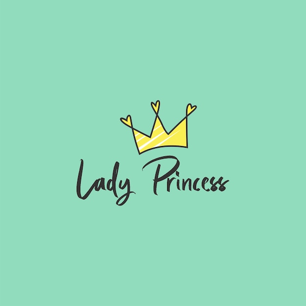 Vector lady princess love-logo speels