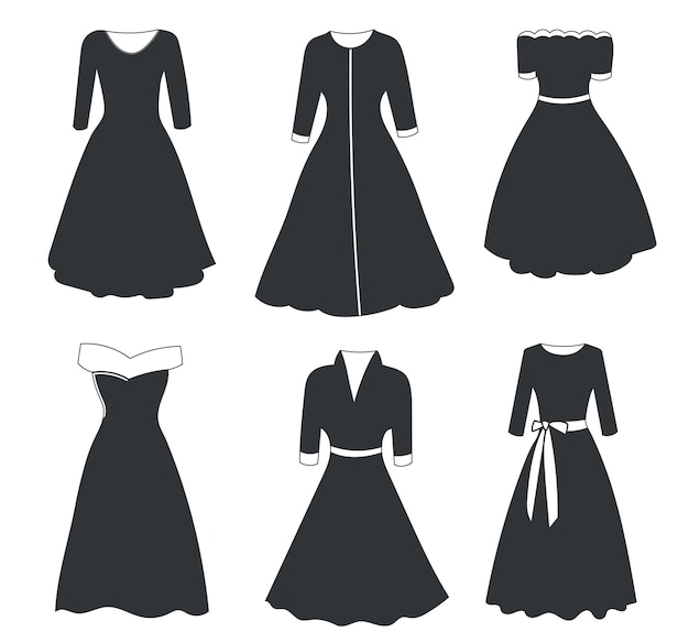 Lady's dress silhouette