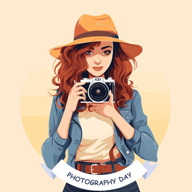 lady with a camera poster