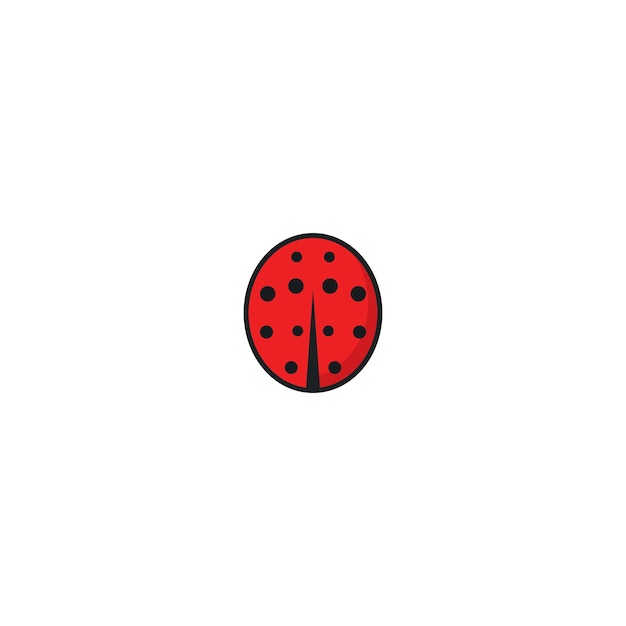 Ladybug logo vector icon illustration