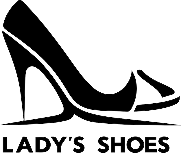 Ladys shoes vector silhouette 13