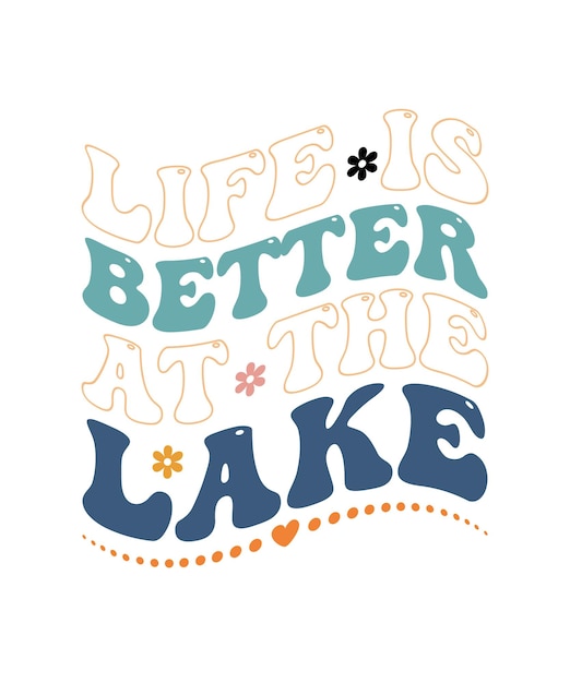 湖の引用 SVG デザイン