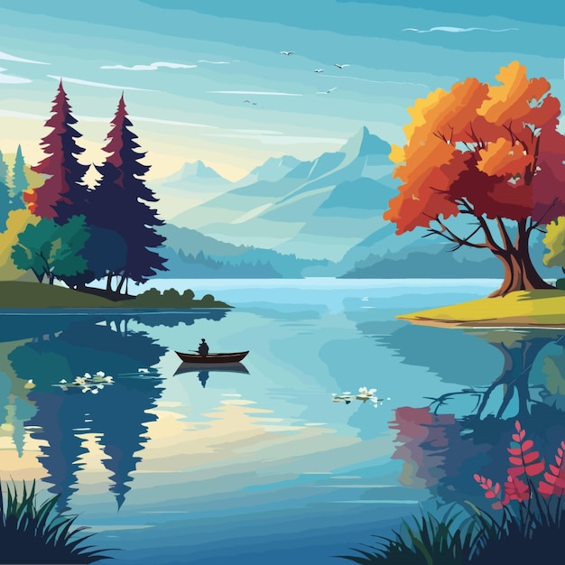 Lakeside vector