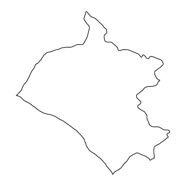 Lambayeque map region in Peru Vector Illustration