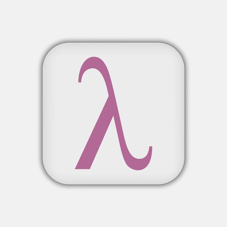वेक्टर lambda symbol icon vector illustration