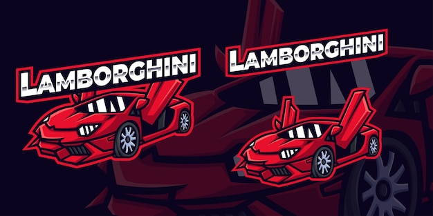 Lamborghini sportwagen vectorillustratie