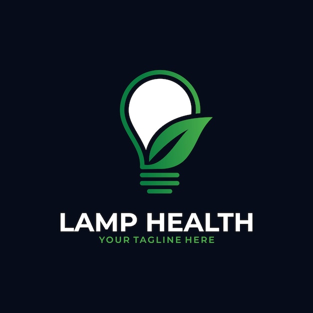 lamp health modern logo  template