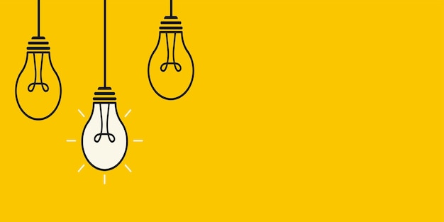 lamp idea business concept eps 10