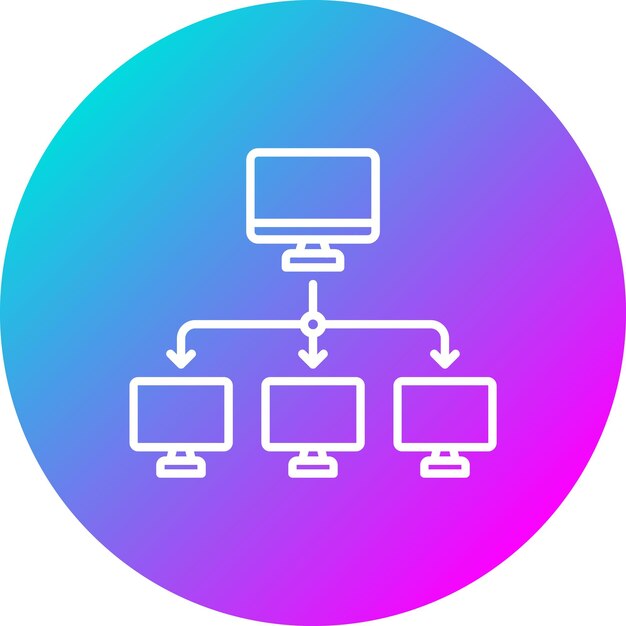 LAN-vector-icone Kan worden gebruikt voor computer- en hardware-iconset