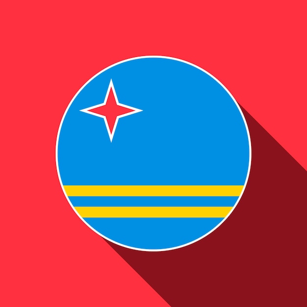 Land Aruba Aruba vlag Vector illustratie