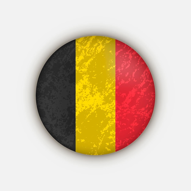 Land belgië belgië vlag vector illustratie