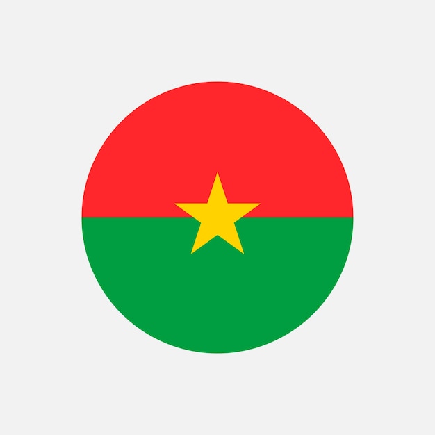 Land burkina faso burkina faso vlag vector illustratie