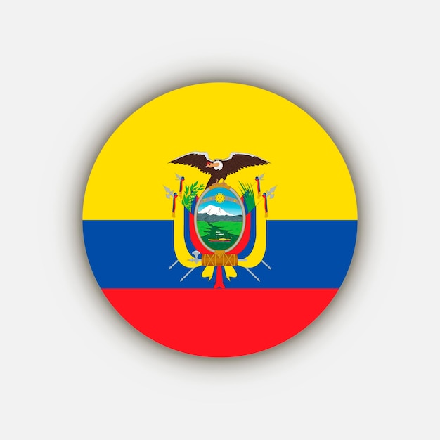 Land ecuador ecuador vlag vector illustratie