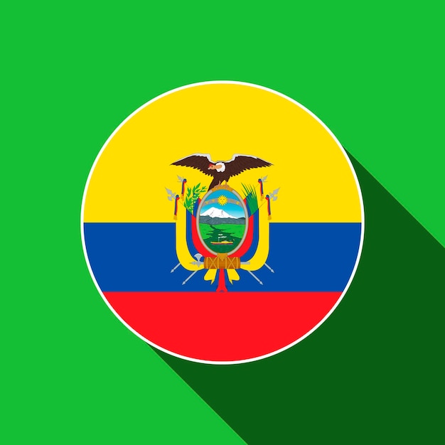 Land Ecuador Ecuador vlag Vector illustratie