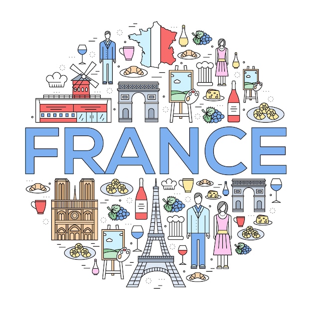 Land Frankrijk reisgids van goederen