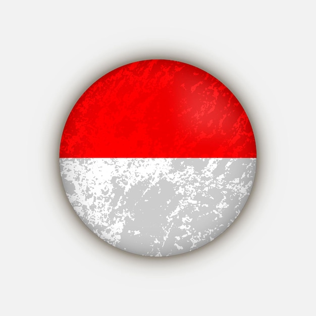 Land Indonesië Indonesië vlag Vector illustratie