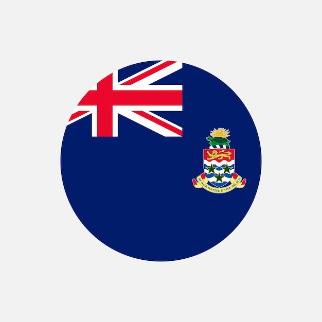 Land Kaaimaneilanden Vlag van de Kaaimaneilanden Vectorillustratie