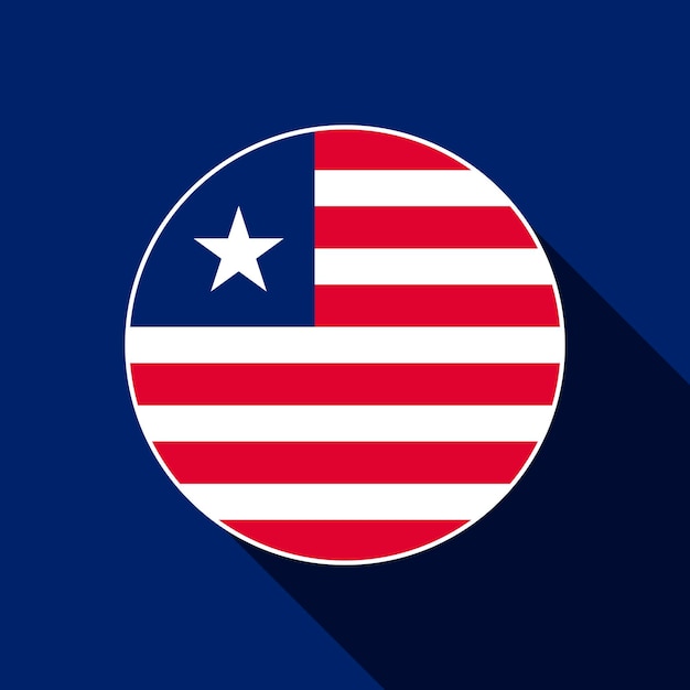 Land Liberia Liberia vlag Vector illustratie