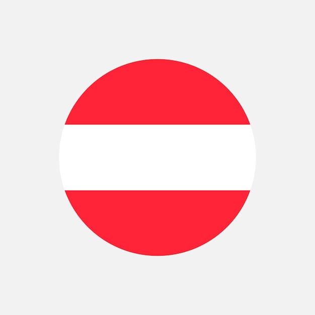 Land Oostenrijk Oostenrijk vlag Vector illustratie