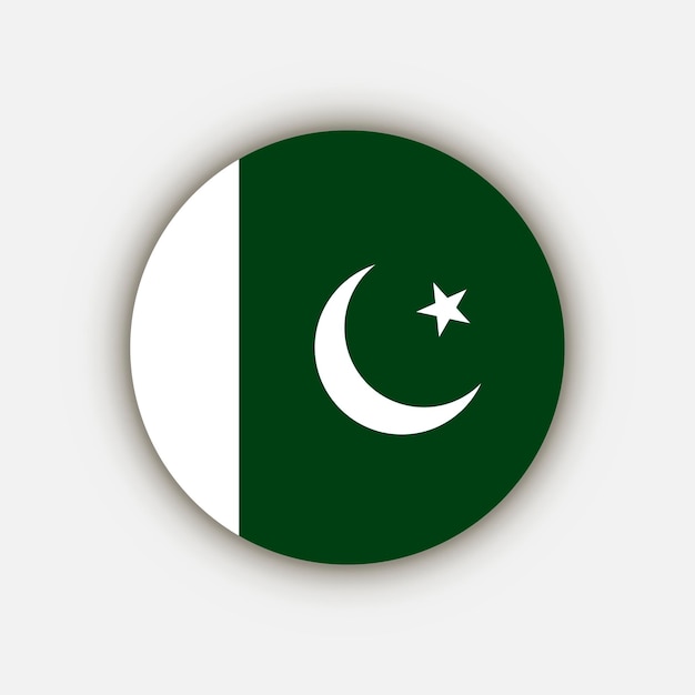 Vector land pakistan pakistan vlag vector illustratie