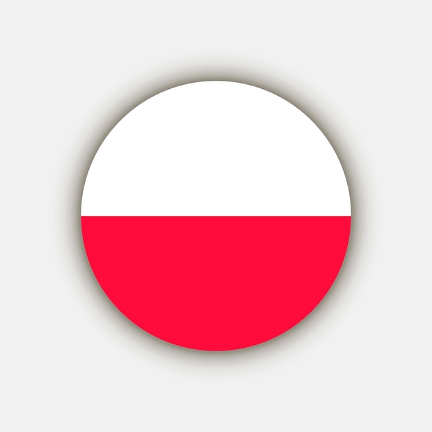 Land Polen Polen vlag Vector illustratie