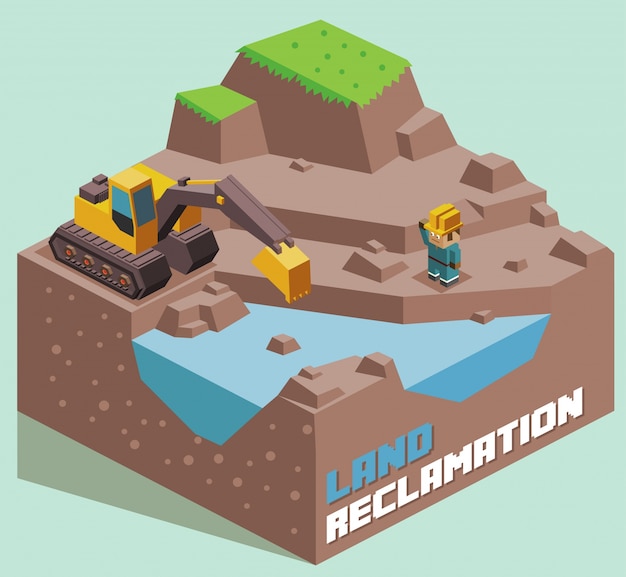 Vector land reclamation expanding