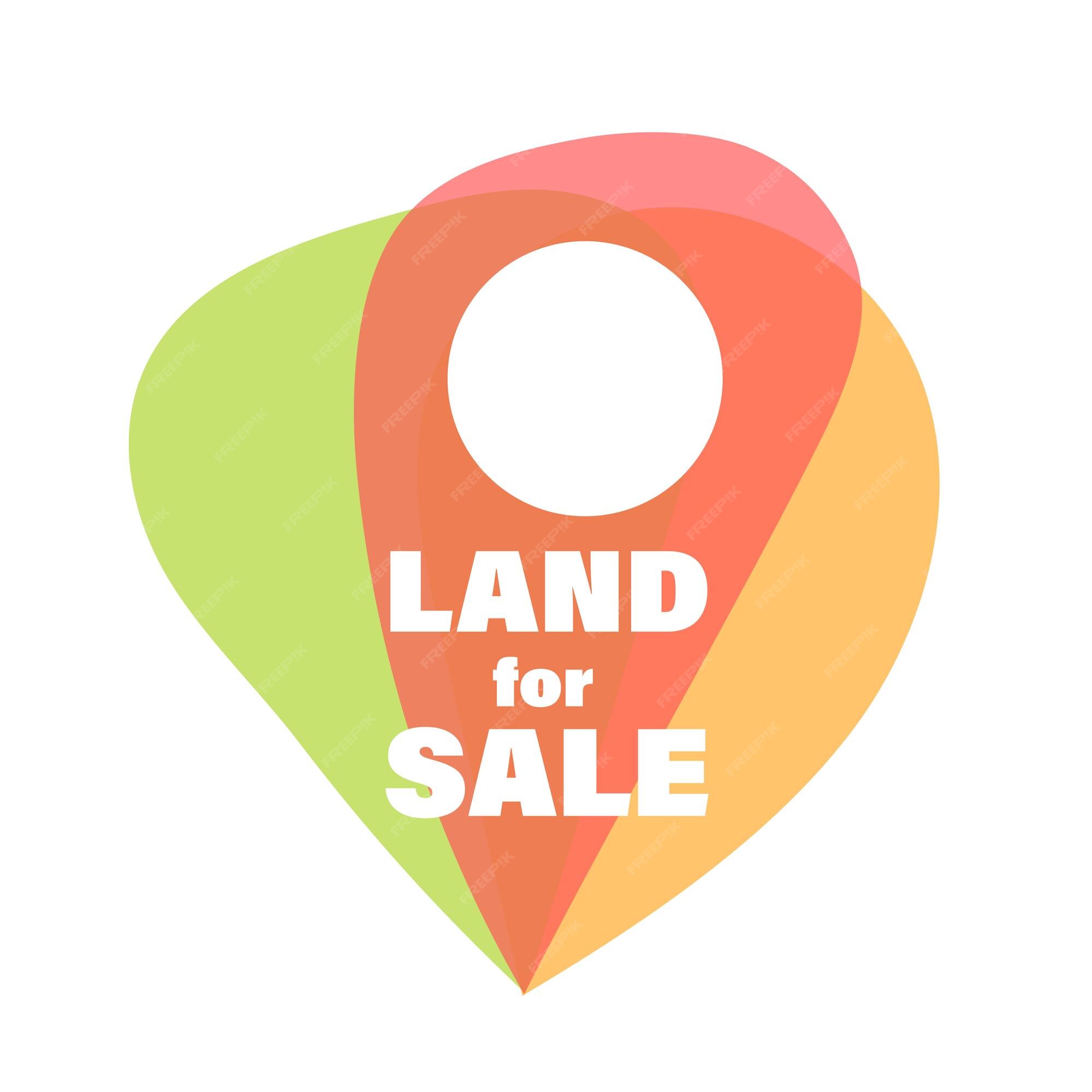 Premium Vector Land for sale pink sticker sale development rent and buy