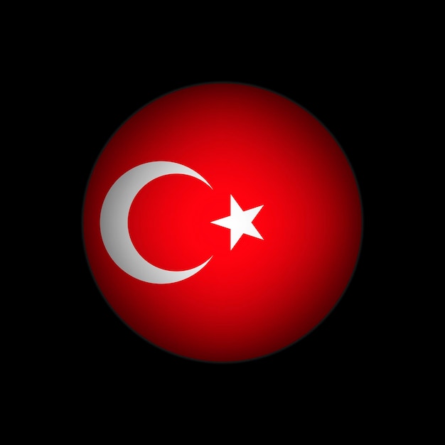 Land turkije turkije vlag vector illustratie