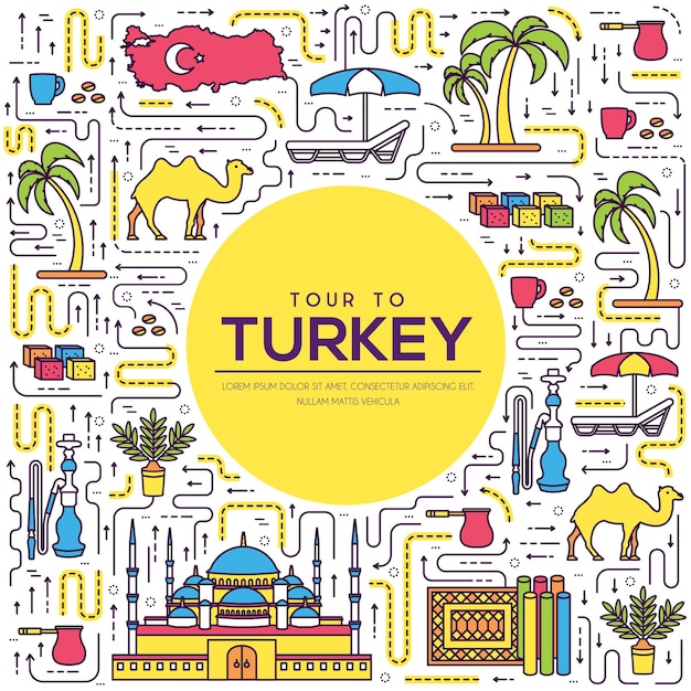 Land turkije vakantie reisgids van goederen