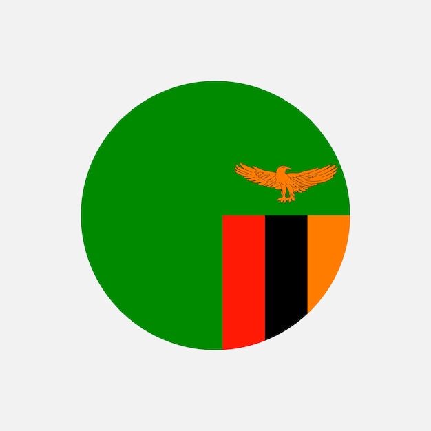 Vector land zambia zambia vlag vector illustratie