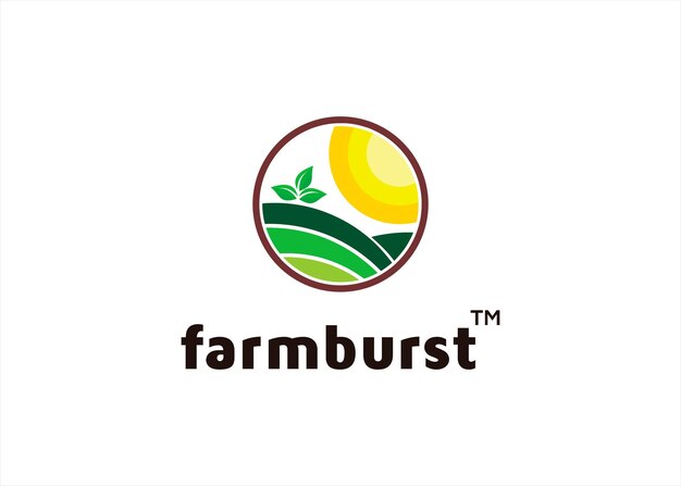 landbouw boerderij logo ontwerpsjabloon