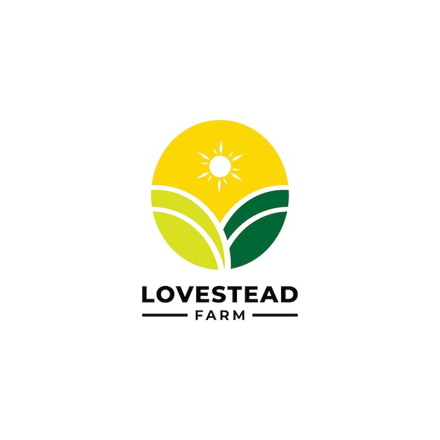 Landbouw eerste logo vector pictogrammalplaatje