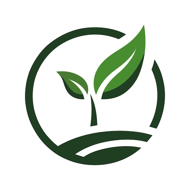 Landbouw logo ontwerp Agronomie logo met planten op een veld Vector illustratie