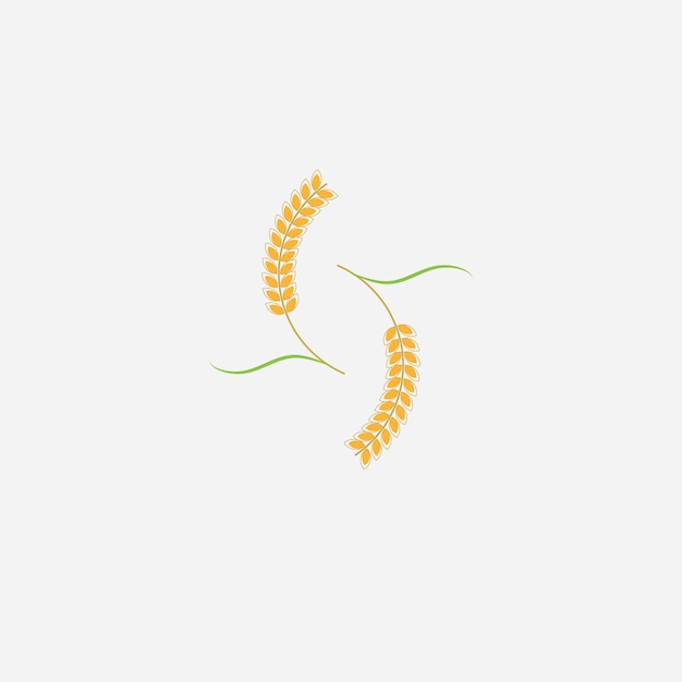 Landbouw tarwe logo vector