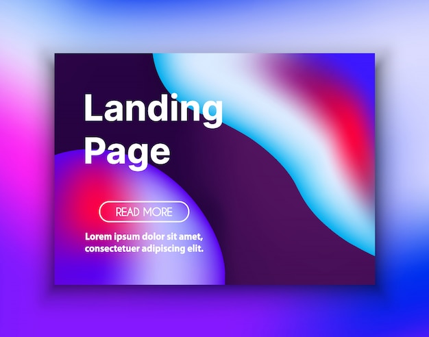 Landing page background style liquid