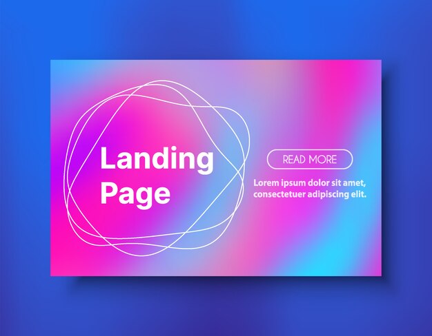 Landing page background style liquid