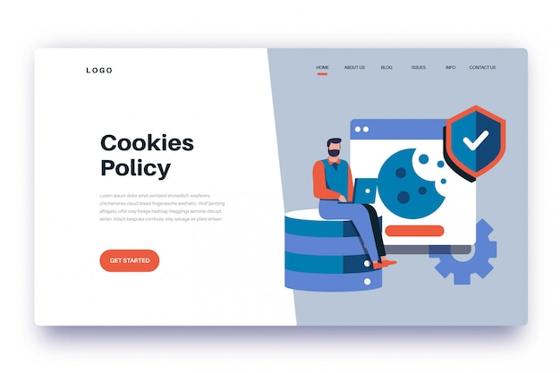 Vector landing page cookies policy