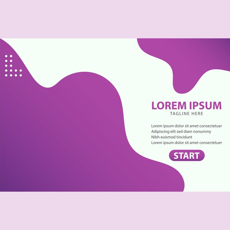 Landing Page Design vector templates simple and modern