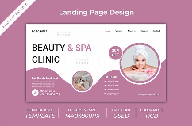 landing page mockup