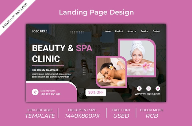 landing page mockup